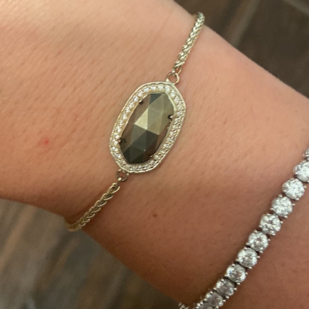 RARE Kendra Scott Gold Eve Bracelet Pyrite